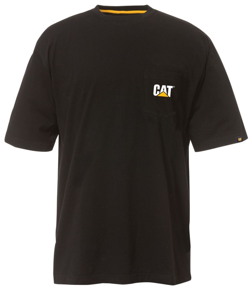 Calzado De Gato Con Camiseta De Bolsillo De Marca Negra Para Hombre
