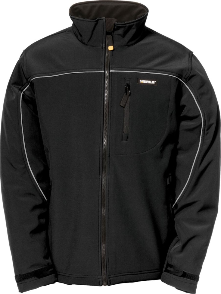 Chaqueta Softshell Hombre Negra Calzado Gato