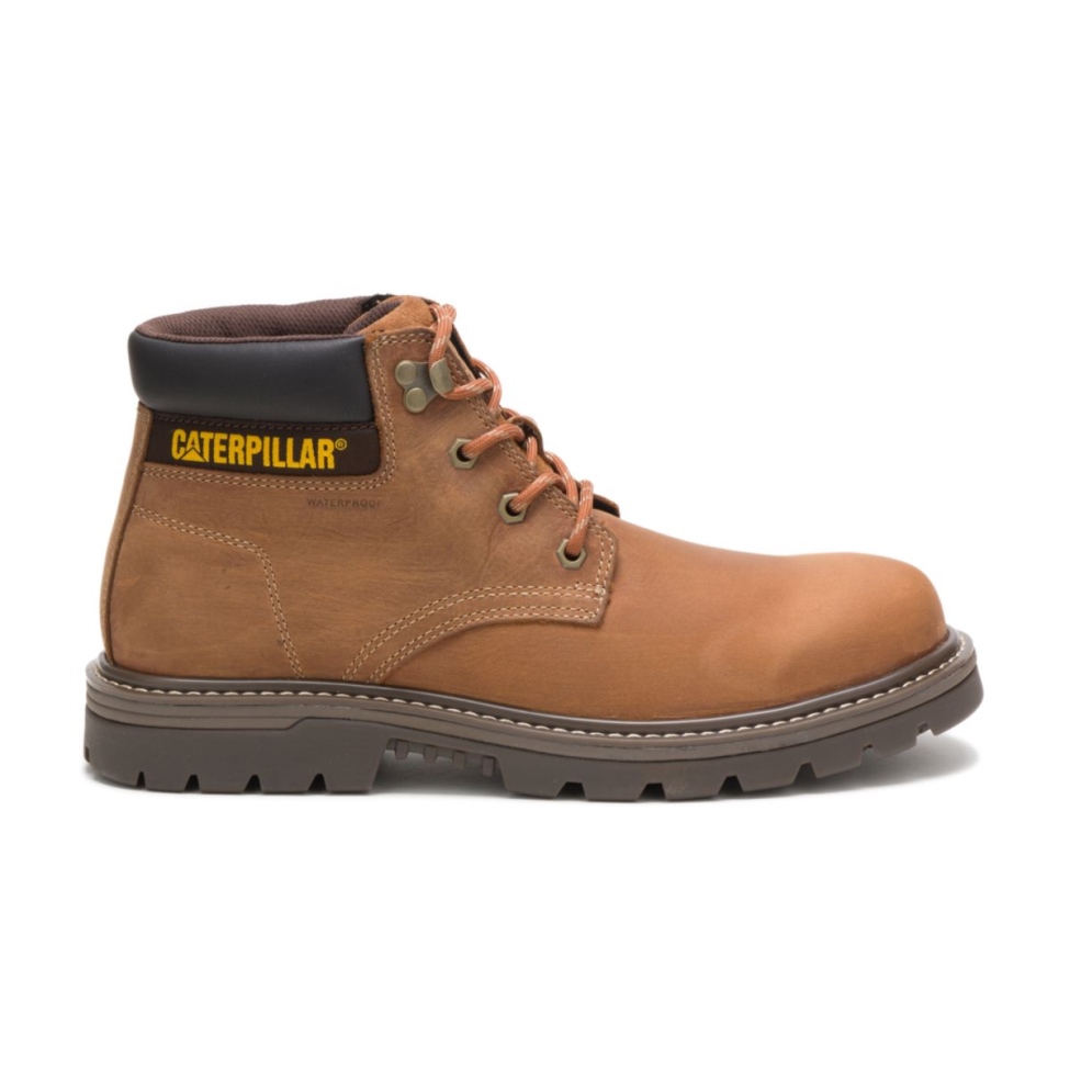 Botas De Trabajo Impermeables Para Hombre Outbase Marrones Calzado Para Gatos