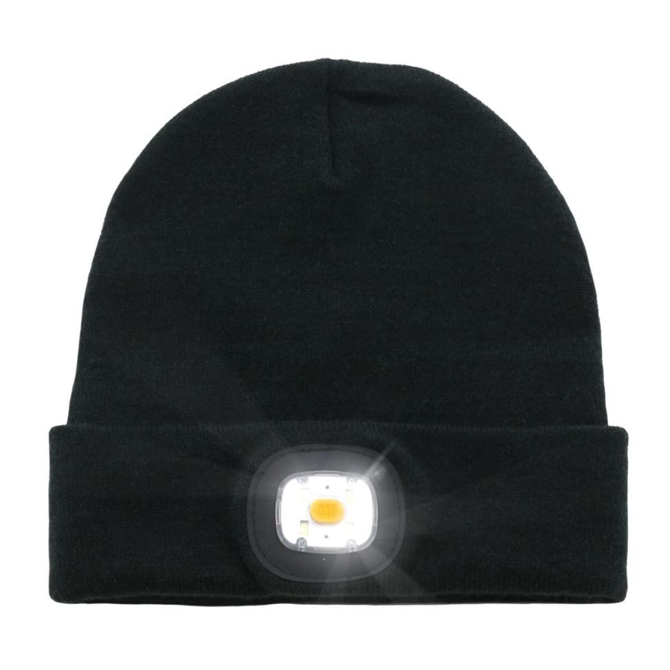 Calzado Gato Gorro Linterna Negro