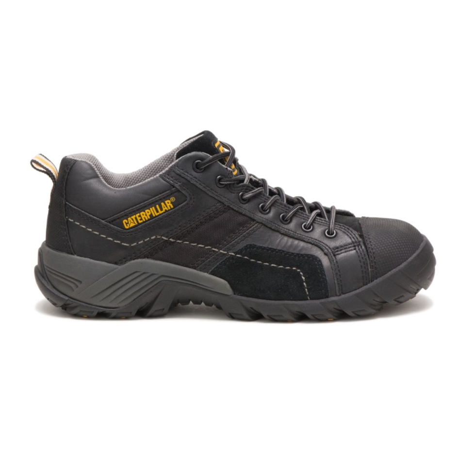 Zapato De Trabajo Con Punta De Material Compuesto De Argón Para Hombre Negro Cat Shoes