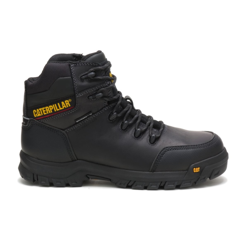 Botas De Trabajo Con Punta De Material Compuesto Impermeables De Reabsorción Para Hombre, Calzado Para Gatos, Color Negro