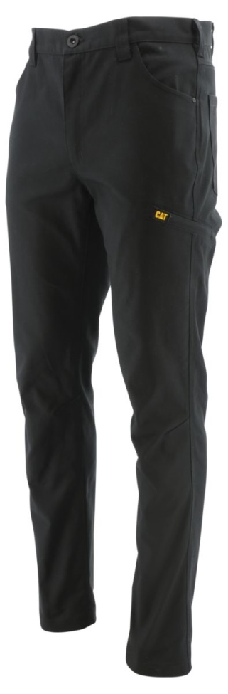 Pantalón Utilitario De Lona Elástica Para Hombre Cat Calzado Negro