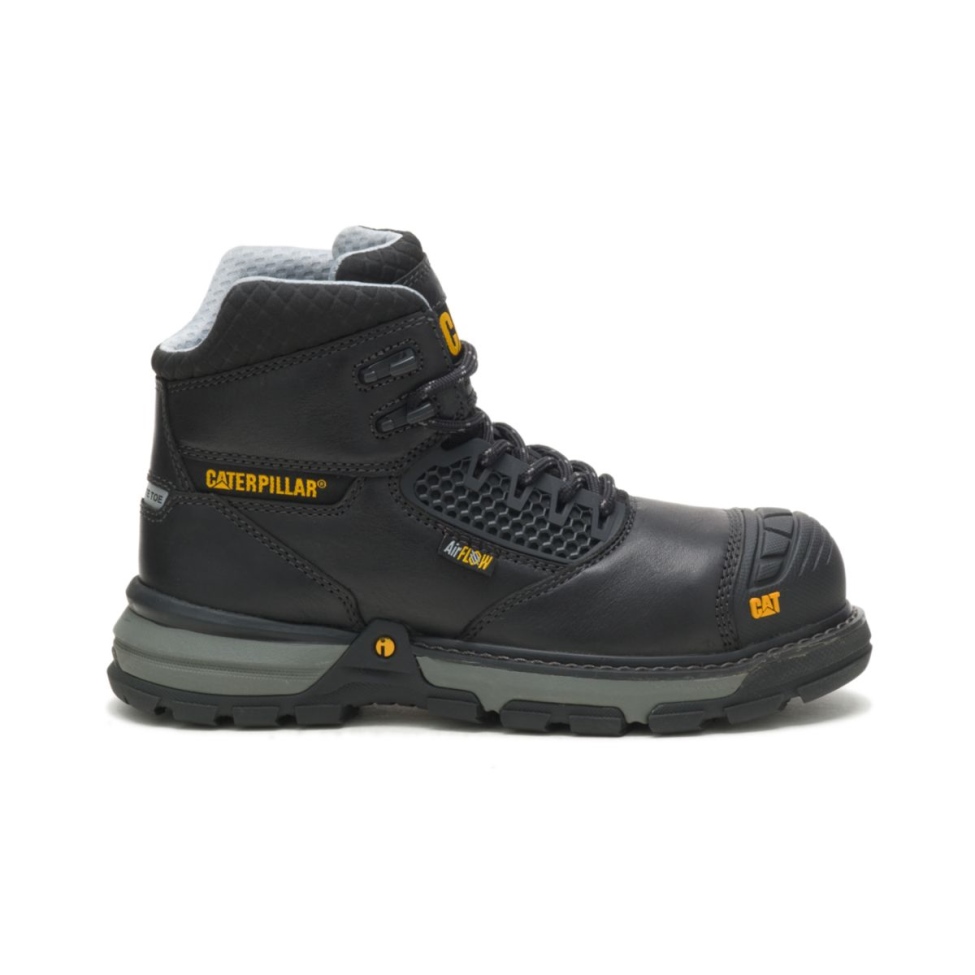Botas De Trabajo Para Mujer Con Punta De Compuesto De Carbono Superlite Para Excavadoras Negras Para Gato