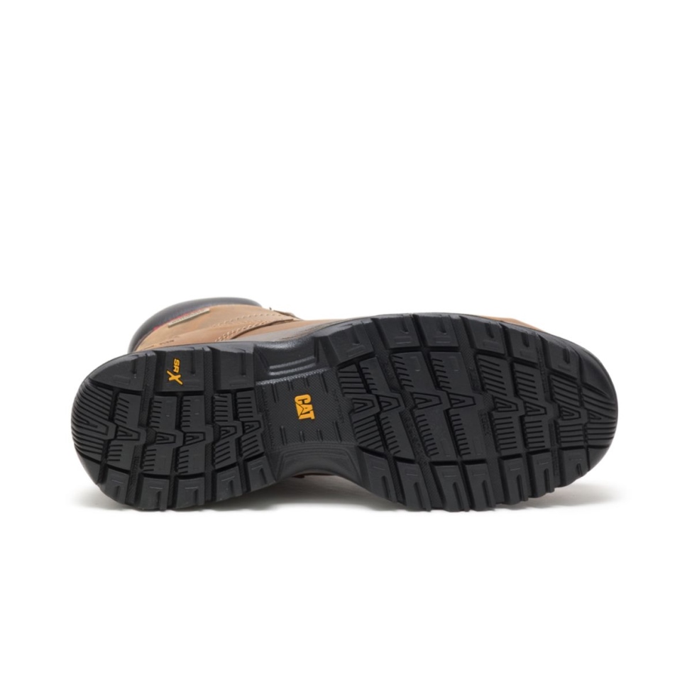 Botas De Trabajo Impermeables Con Punta De Acero Dryverse De 6 Pies Para Mujer De Color Marrón Oscuro Para Calzado De Gato