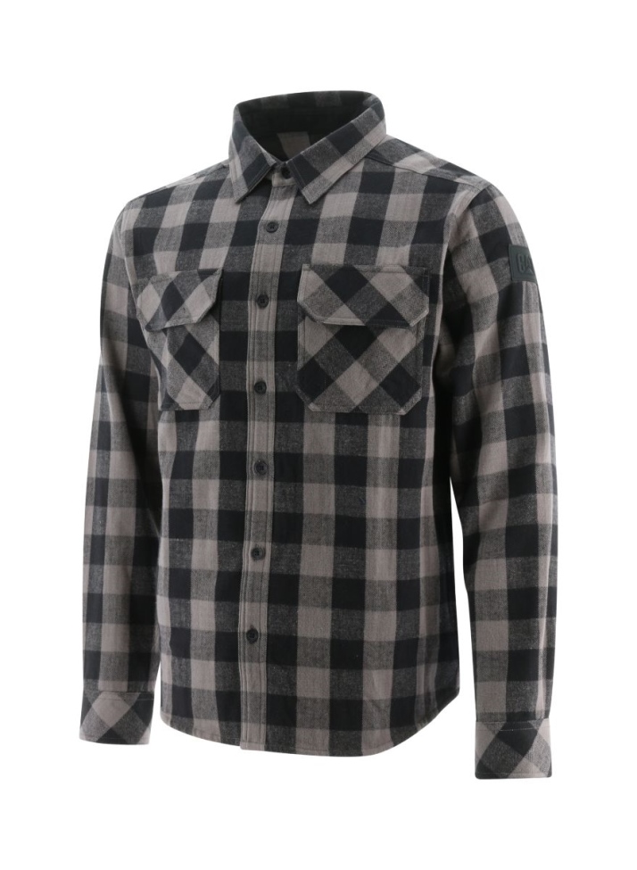 Cat Calzado Hombre Buffalo Check Camisa Pesada Negra