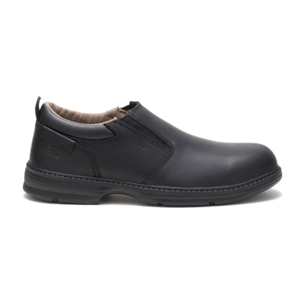 Calzado De Gato Para Hombre, Zapato De Trabajo Con Punta De Acero, Color Negro.