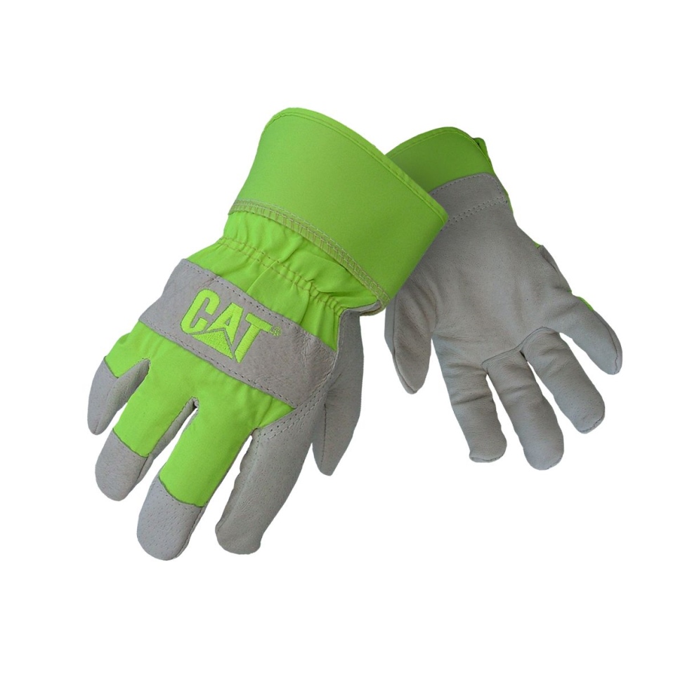 Cat Calzado Hombre Hi Vis Cuero Palma Guante Amarillo