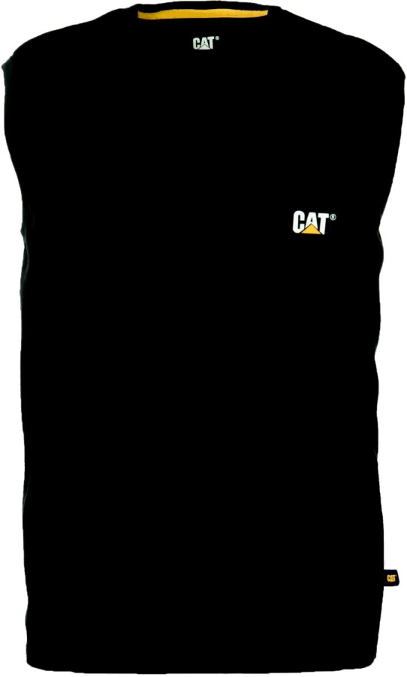 Camiseta Sin Mangas Con Bolsillo De Marca Registrada Para Hombre De Calzado De Gato Negra