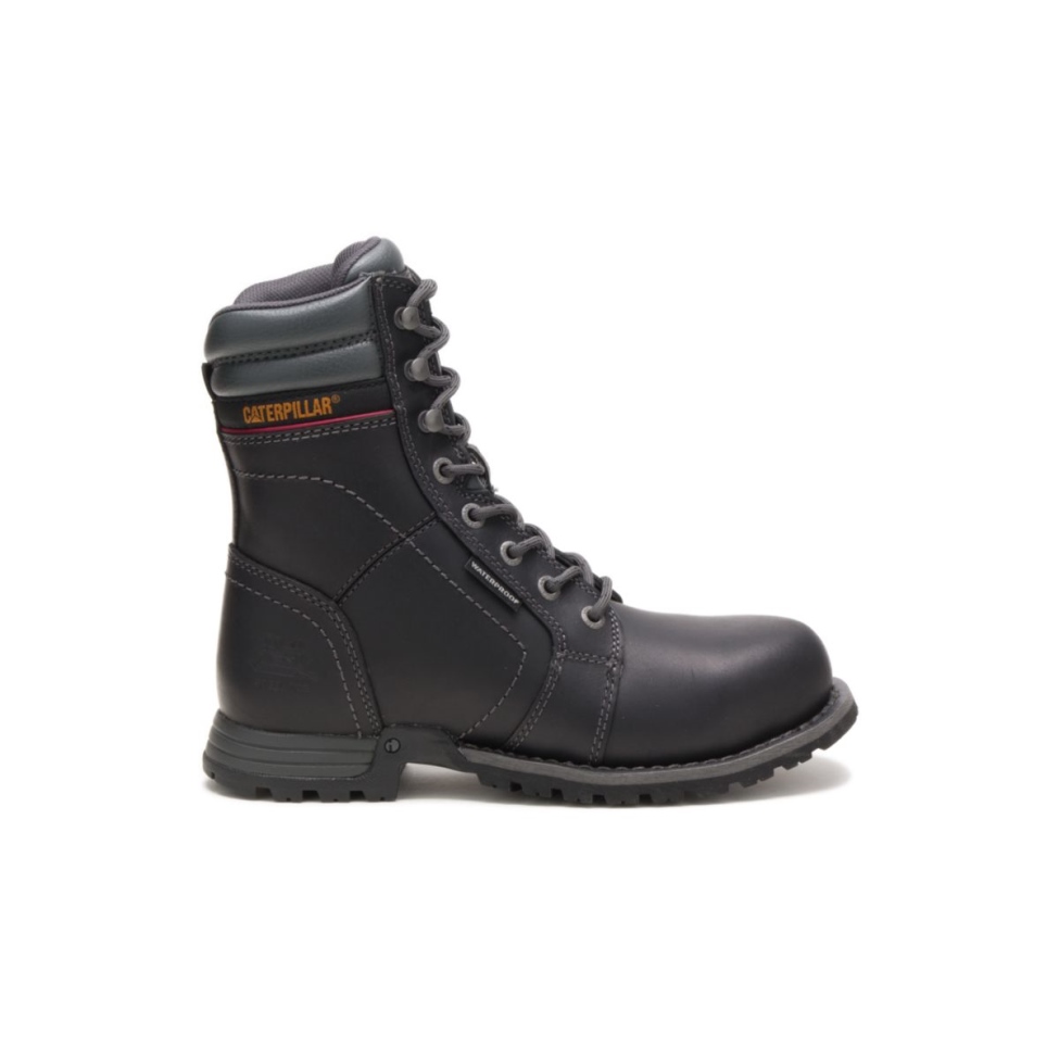 Botas De Trabajo Impermeables Con Punta De Acero Para Mujer, Calzado Cat, Color Negro