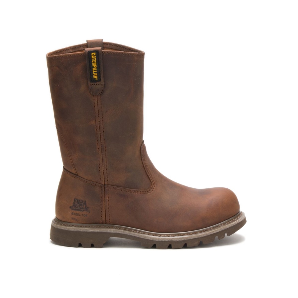 Botas De Trabajo Con Punta De Acero Revolver Para Mujer Calzado De Gato Beige Oscuro