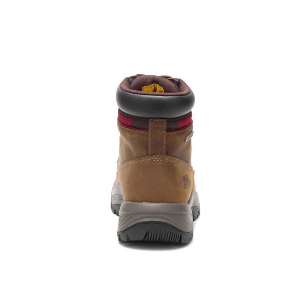 Botas De Trabajo Impermeables Dryverse 6' Para Mujer Beige Oscuro Cat Calzado