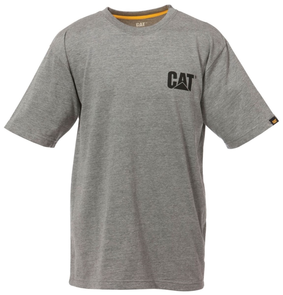 Calzado De Gato Con Camiseta De La Marca Registrada De Hombre Gris Jaspeado Oscuro