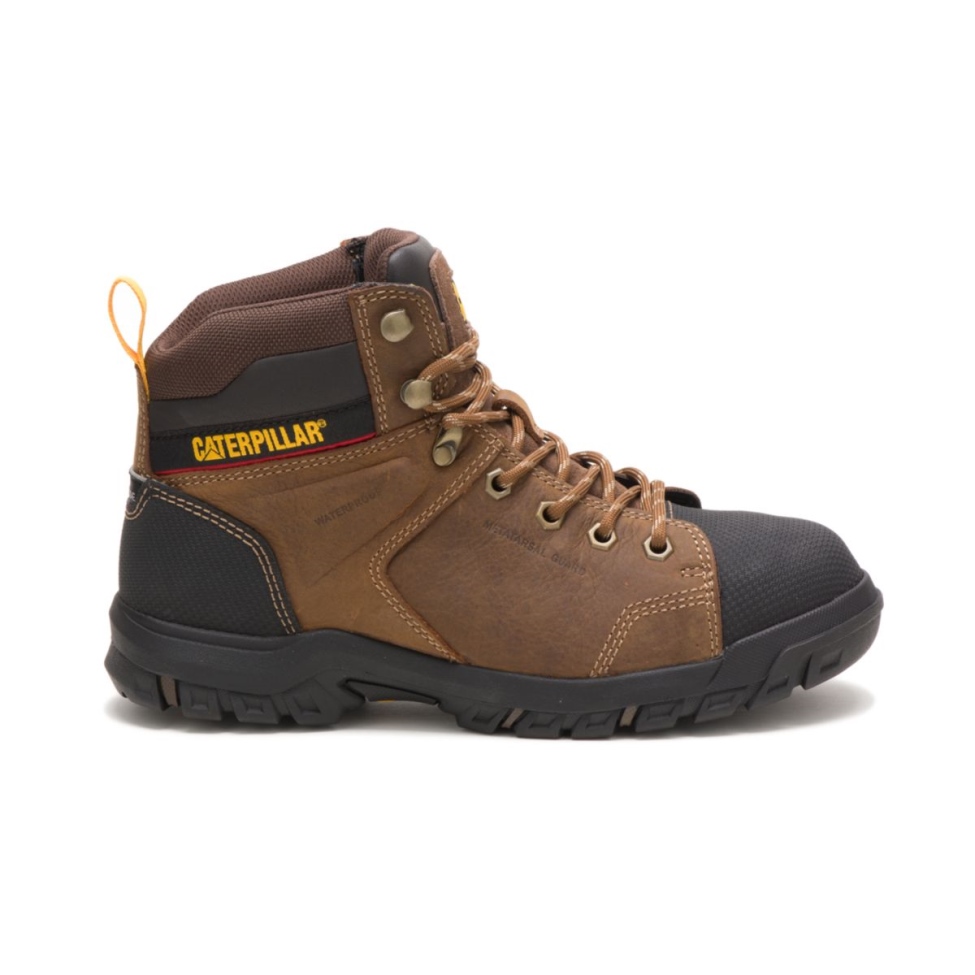 Botas De Trabajo Con Punta De Acero Para Mujer Marrón Real Wellspring Guard Calzado Para Gatos
