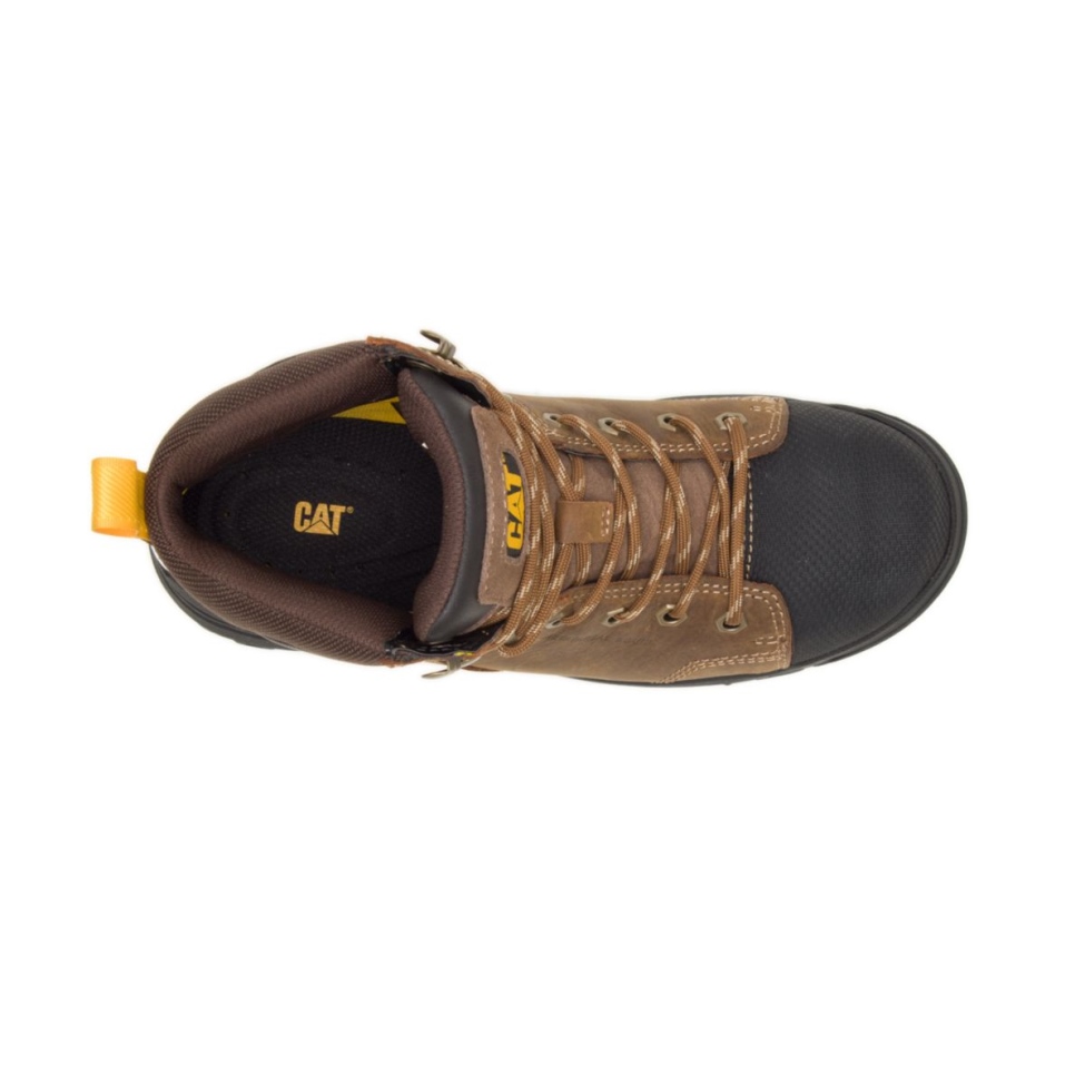 Botas De Trabajo Con Punta De Acero Para Mujer Marrón Real Wellspring Guard Calzado Para Gatos